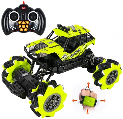 Jeep cu telecomanda si roti omnidirectionale, 24 cm