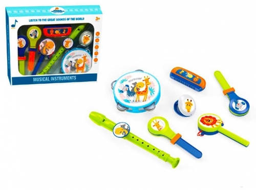 Set de joaca cu Instrumente muzicale, 7 buc/set 