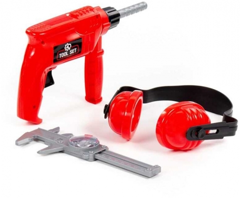Set de joaca Bormasina si accesorii 21 cm Polesie