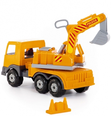 Jucarie Camion-excavator, 43 cm, Polesie