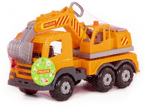 Jucarie Camion-excavator, 43 cm, Polesie