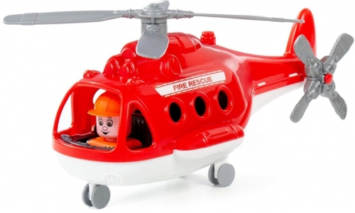 Jucarie Elicopter pompieri, 30 cm, Alpha Polesie