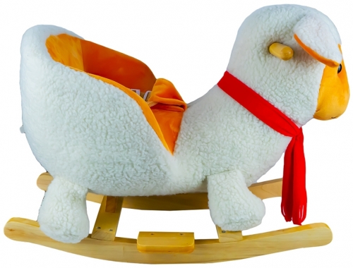 Balansoar pentru bebelusi, model Oita, lemn si plus, 60 cm 