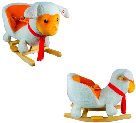 Balansoar pentru bebelusi, model Oita, lemn si plus, 60 cm 