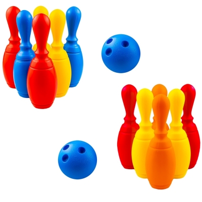 Set de joaca Bowling, 6 piese cu minge si suport