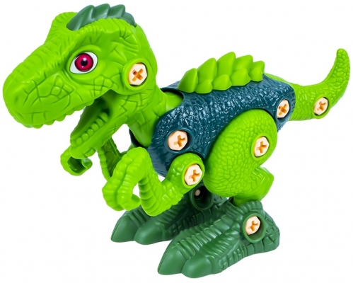 Dinozaur demontabil, verde/albastru 