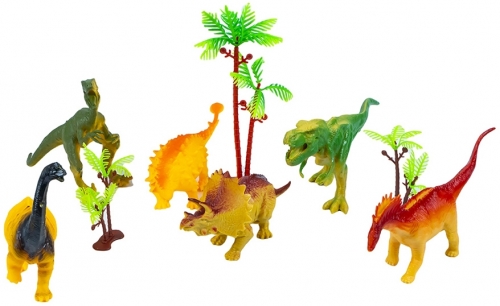 Figurine Dinozauri si plante, 6 buc/set