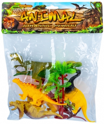 Figurine Dinozauri si plante, 6 buc/set