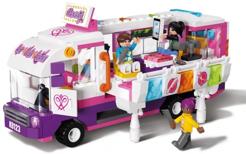 Salonul de coafura mobil, 375 piese Blocki My Girls