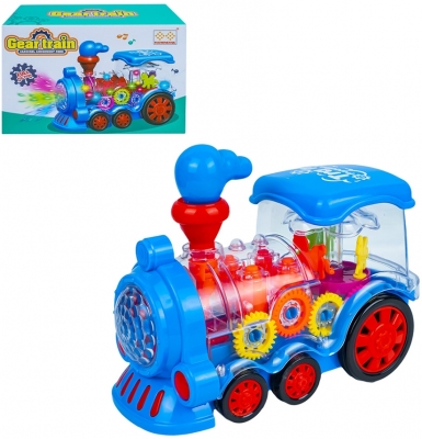 Jucarie Locomotiva, cu baterii, in cutie