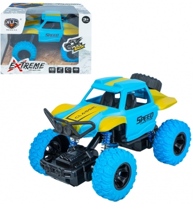 Jucarie jeep frictiune galben/albastru