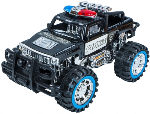 Jucarie jeep politie cu frictiune