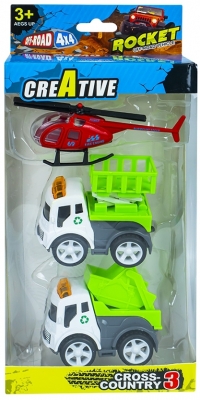 Set de joaca vehicule metal frictiune