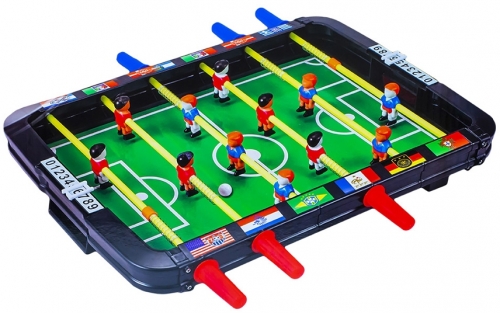 Joc foosball, 36 x 35 x 6 cm, negru 