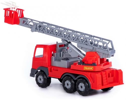 Jucarie camion pompieri cu elevator, 45 x 17 x 26 cm, Supertruck Polesie