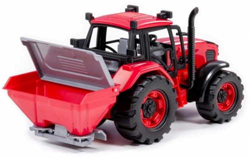 Tractor Belarus cu distribuitor, rosu, Polesie