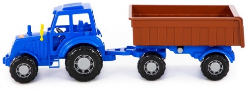 Jucarie tractor cu remorca, 45 x 13 x 14 cm, Polesie