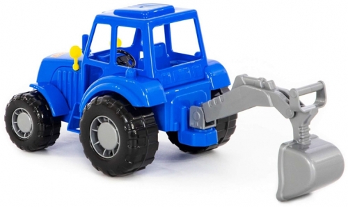 Jucarie tractor-excavator 21 x 13 x 17 cm, Polesie