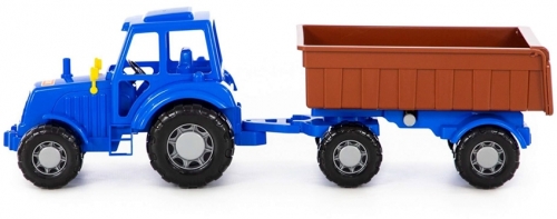 Jucarie Tractor cu remorca, Altay, 58 x 17 x 18 cm, Polesie