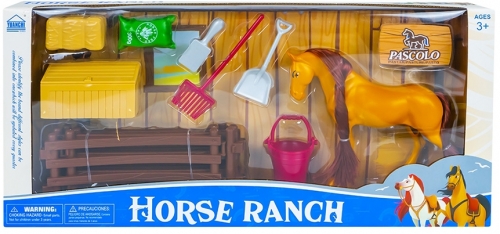 Set de joaca figurina calut si accesorii