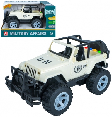 Jucarie jeep armata frictiune, cu baterii