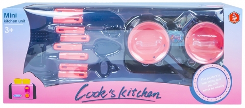 Set de joaca ustensile bucatarie, in cutie 