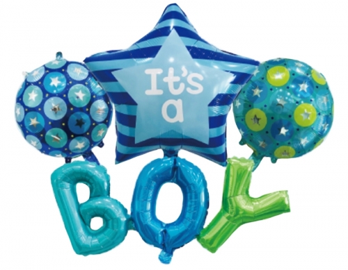 Baloane, It's a boy, folie aluminiu, Roben Toys