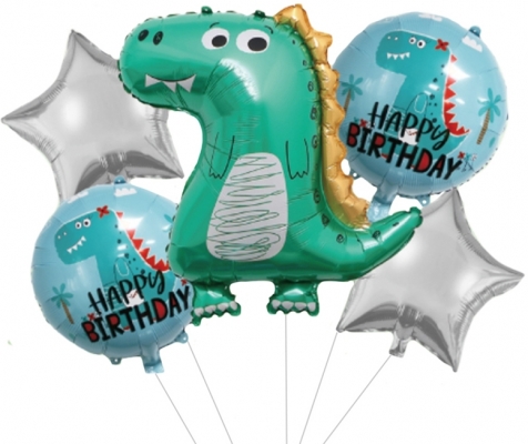 Baloane, Dinozaur, folie aluminiu, Roben Toys