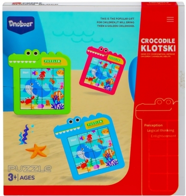 Puzzle cu numere, Crocodile Klotski, diverse culori