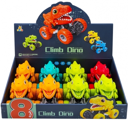 Set Masinute Dinozaur, Cu Frictiune, 8 bucati/set