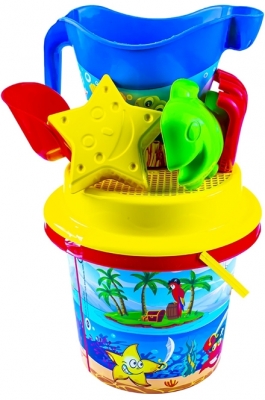 Set Galetusa nisip + accesorii, 7 bucati/set