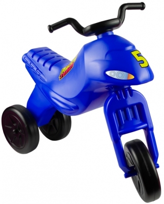 Motocicleta fara pedale, albastra
