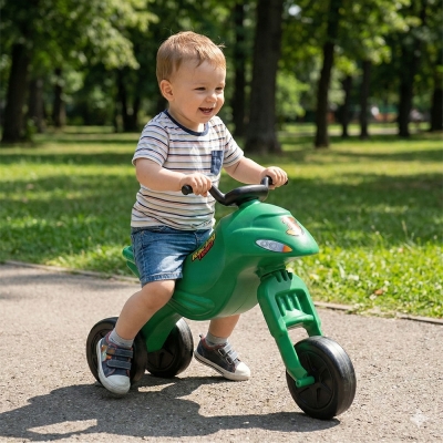 Motocicleta fara pedale, verde