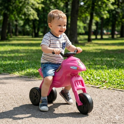 Motocicleta fara pedale, roz