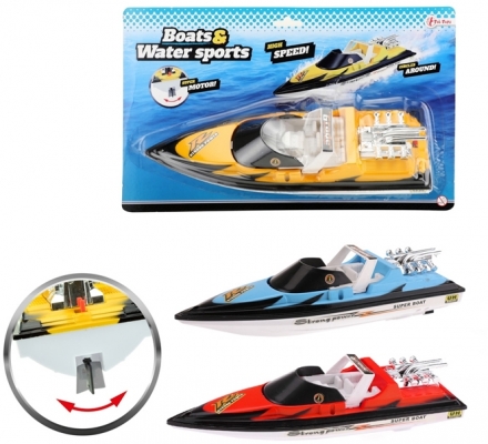 Barcuta cu motor, 34 cm, diverse culori, Toi-Toys