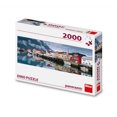 Puzzle panoramic, Orasul pescarilor, 2000 piese 