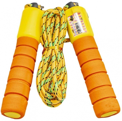 Coarda pentru sarit, maner din plastic, diverse culori, cu contor