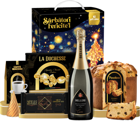 Cos cadou Happy Christmas