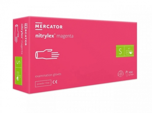 Manusi nitril mov fara pudra Nitrylex, marimea S, 100 buc/set, Mercator