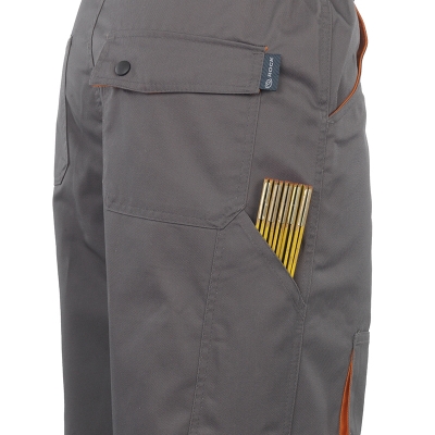 Pantaloni, gri / portocaliu, Rock Safety