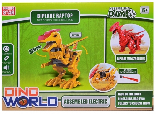 Cuburi constructii Robozaur cu baterii, model Tanistropheus
