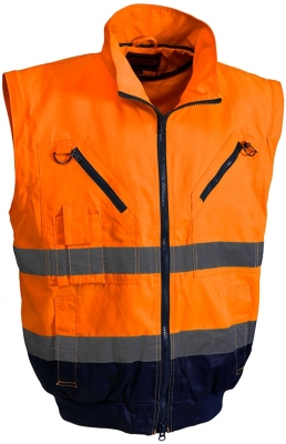 Geaca pilot 3 in 1 , reflectorizanta, portocaliu, Discover Rock Safety 