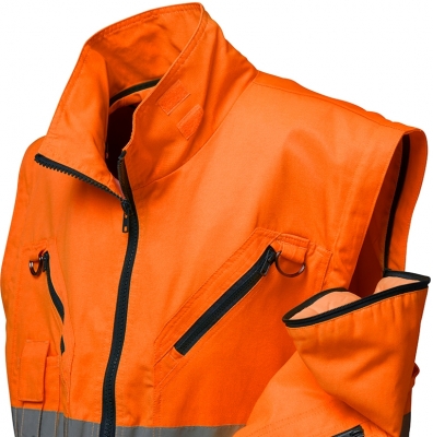 Geaca pilot 3 in 1 , reflectorizanta, portocaliu, Discover Rock Safety 