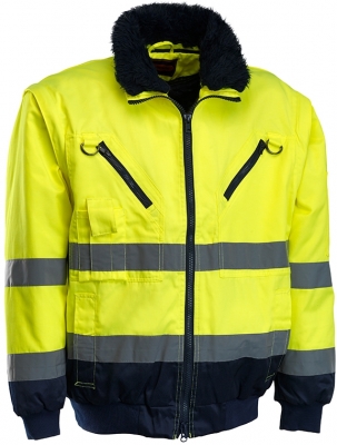 Geaca pilot 3 in 1, reflectorizanta, galben, Discover, Rock Safety 