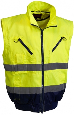 Geaca pilot 3 in 1, reflectorizanta, galben, Discover, Rock Safety 