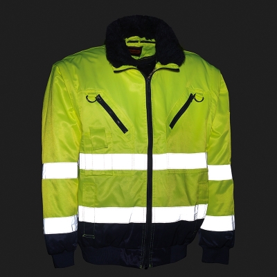 Geaca pilot 3 in 1, reflectorizanta, galben, Discover, Rock Safety 