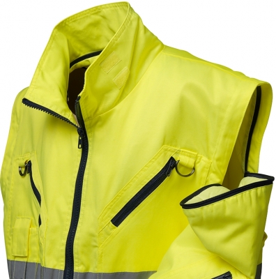 Geaca pilot 3 in 1, reflectorizanta, galben, Discover, Rock Safety 