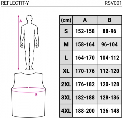 Vesta reflectorizanta, galben, Reflectit, Rock Safety 