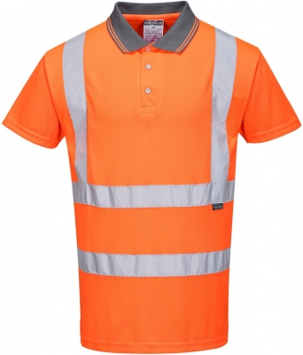 Tricou polo Hi-Vis S/S , portocaliu, Regular, Portwest