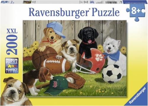 Puzzle Catelusi Sportivi, 200 Piese Ravensburger